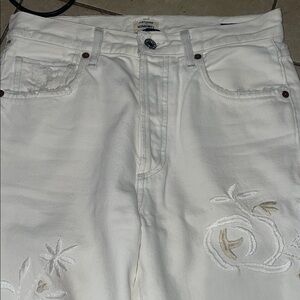 Citizens Of Humanity White High Rise Jeans